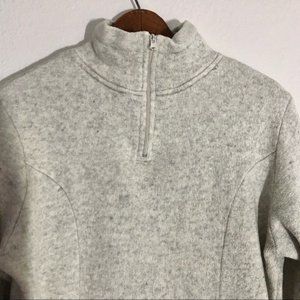 Alpine Design 1/4 Zip Fleece, Off White Heather, Medium